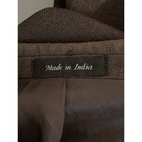 Lauren Ralph Lauren Men's Jacket Blazer Coat Size 44L Brown Rayon Blend - Picture 16 of 16